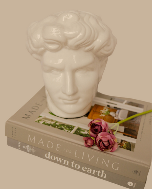 White Ceramic Bust Sculpture